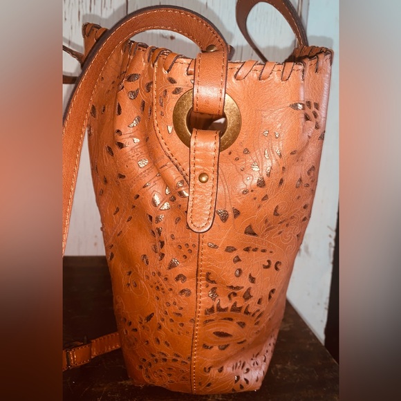 Patricia Nash Italian Leather Cut Out Tote-satchel Bag-NWOT. - Picture 8 of 10